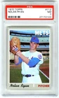 NOLAN RYAN~NEW YORK METS~1970 TOPPS PSA-7 NR-MT WELL-CENTERED 3RD YEAR CARD #712