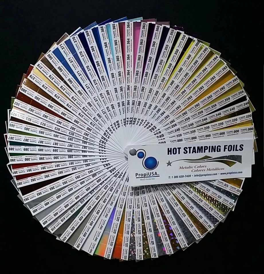 Lámina de estampado en caliente BBB 350 ORO 24"x1000'. Mejor lámina para servilletas papeles ásperos Foto 4 de 4