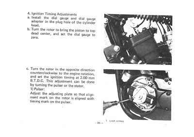 YAMAHA Workshop Manual TZ350 & TZ250 C D & E for 1976 1977 & 1978
