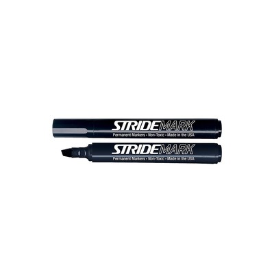 Stride StrideMark Tank Permanent Marker Chisel Tip Black Ink 12/Box (22001)