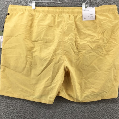 Goodfellow Swim Trunks Shorts Mens 3XL (Actual 50x6) Yellow Elastic Waist NEW - Picture 12 of 23