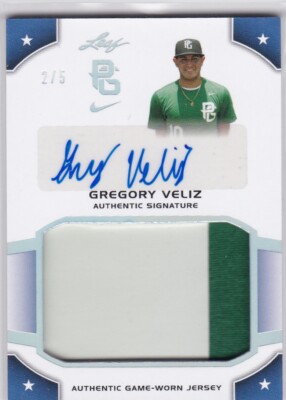 Gregory Veliz 2015 Leaf Perfect Game Spectrum Silver Patch 2/5 