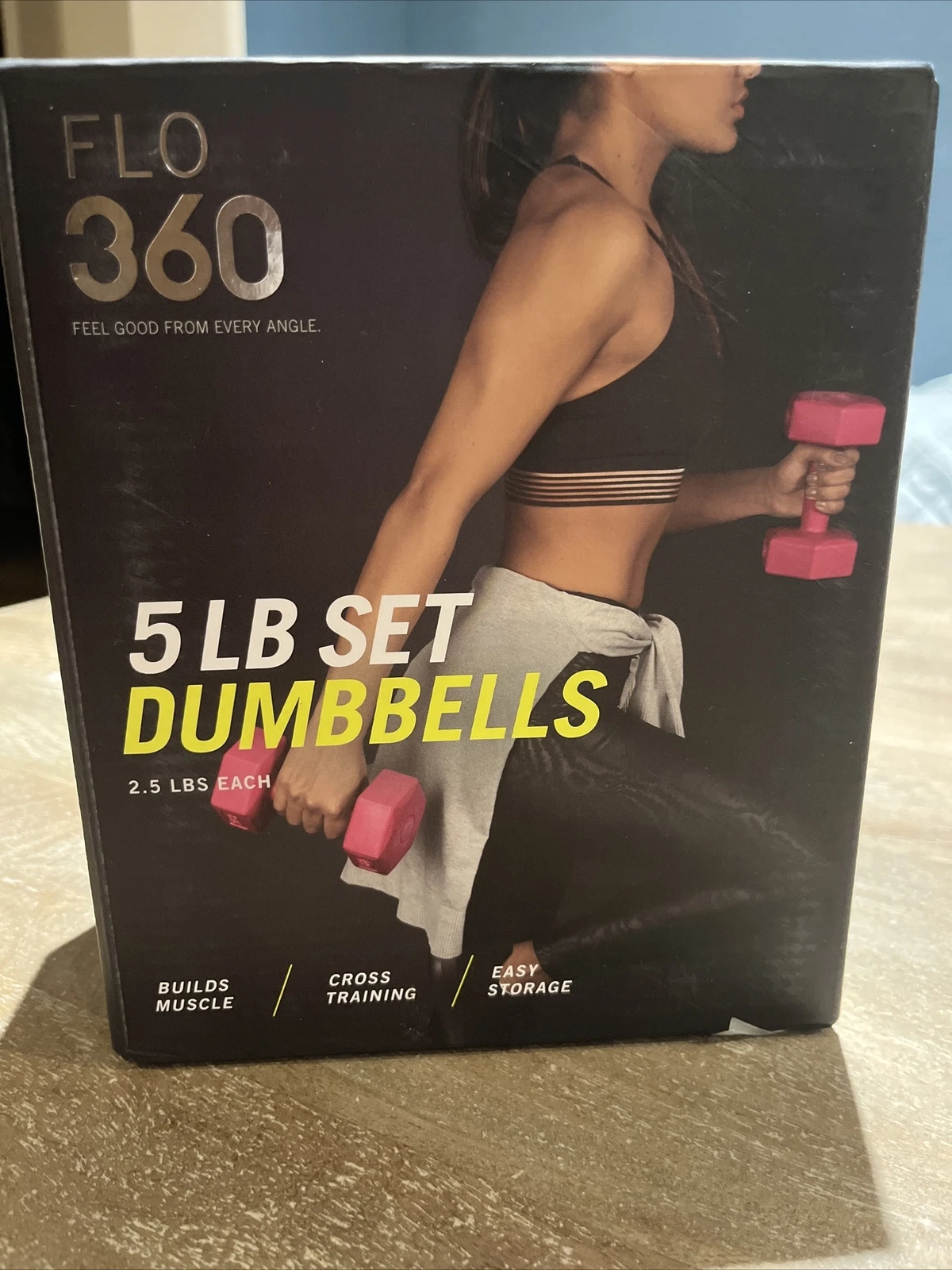 Flo 360 5lb Dumbbell Set (2.5 lbs Each) pink