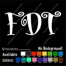 FDT Decal Sticker F Donald Trump Anti MAGA Democrat Liberal Biden Kamala Harris