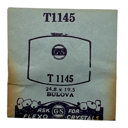 Bulova Watch Crystal x 1 G-S S, T, W, X, and Y Rectangular & Square Shapes NOS - Picture 8 of 15