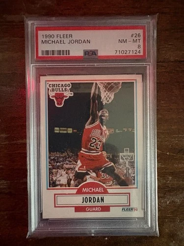 1990-91 Fleer Michael Jordan #26 PSA 8