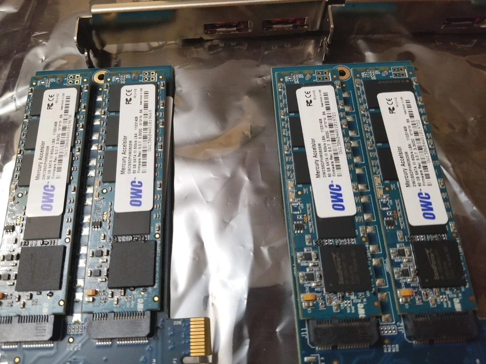 OWC OWCSSDPHWE2R120 MERCURY ACCELSIOR E2 PCIe SSD 120gb eSATAx2 PC Mac Compat - Image 3 of 4