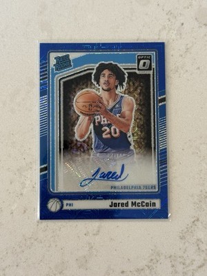 2024-25 Panini Donruss Optic - Rated Rookie Jared McCain #313 AU, RC /24
