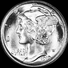 1919-P Mercury Dime, FULL Split Bands, Superb Gem BU++ FSB, RARE This Nice!