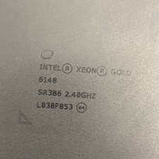 Intel Xeon Gold 6148 2.40GHz 20-Core 27.5MB 150W LGA3647 SR3B6 CPU - 10 per lot