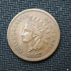1867  ** INDIAN HEAD CENT  *NICE CIVIL WAR ERA COIN!*  - FREE SHIPPING! C3163