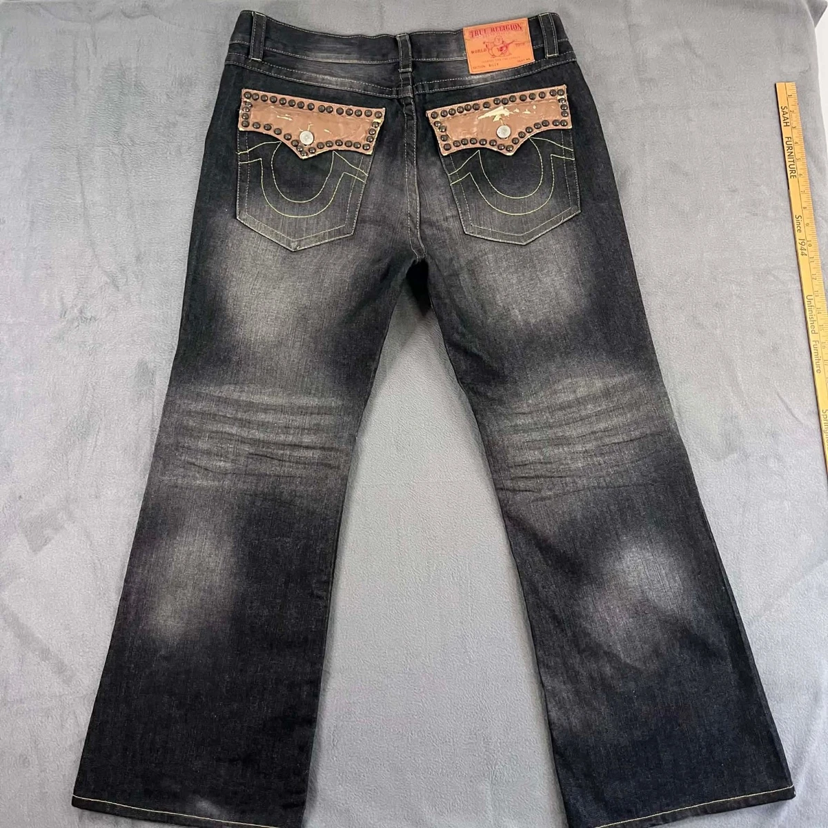 TRUE RELIGION WORLD TOUR ブラックデニム 109566_2sb_frt1
