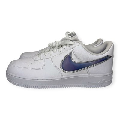 Men 11.5 Nike Air Force 1 Low Oversized Holographic Swoosh Shoes A02441-101 2019