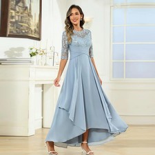 Mother of The Bride Dresses Ankle Length Lace Appliques Wedding Party Gowns