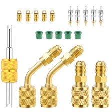 R410a Adapter for Mini Split System,Mini Split Adapter Kit,5/16 Female to 1/4...