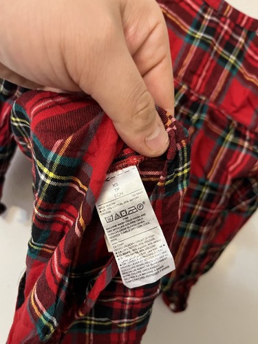 Old Navy Damen rot kariertes Flanell Tunika Hemd mit Knopfleiste Größe XS - Bild 6 von 6