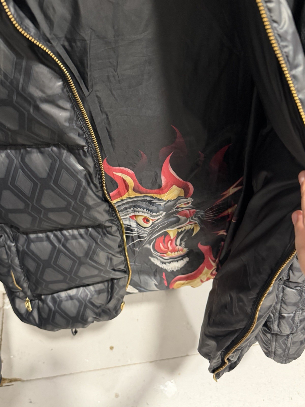 Puma x Dapper Dan Reversible Bomber PufferDown Jacket image 5