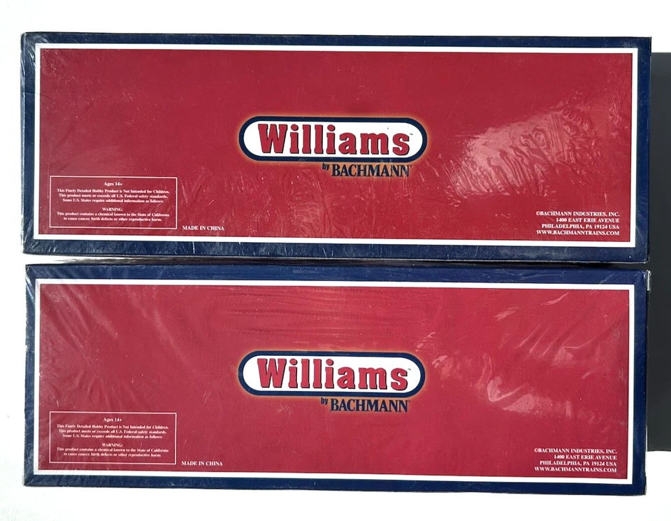 SET OF TWO WILLIAMS RINGLING BROS TIGER BOX CARS #47077 & 47080 CAR NOS 32 &33 - Image 3 of 3