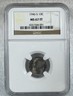 1946 S NGC MS67 FT - TONED Silver Roosevelt Dime - 10c US Coin GEM! Full Torch Philadelphia Roosevelt