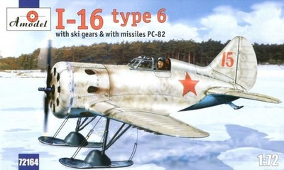 Polikarpov I-16 type 6 Soviet fighter / 1:72 - Amodel 72164