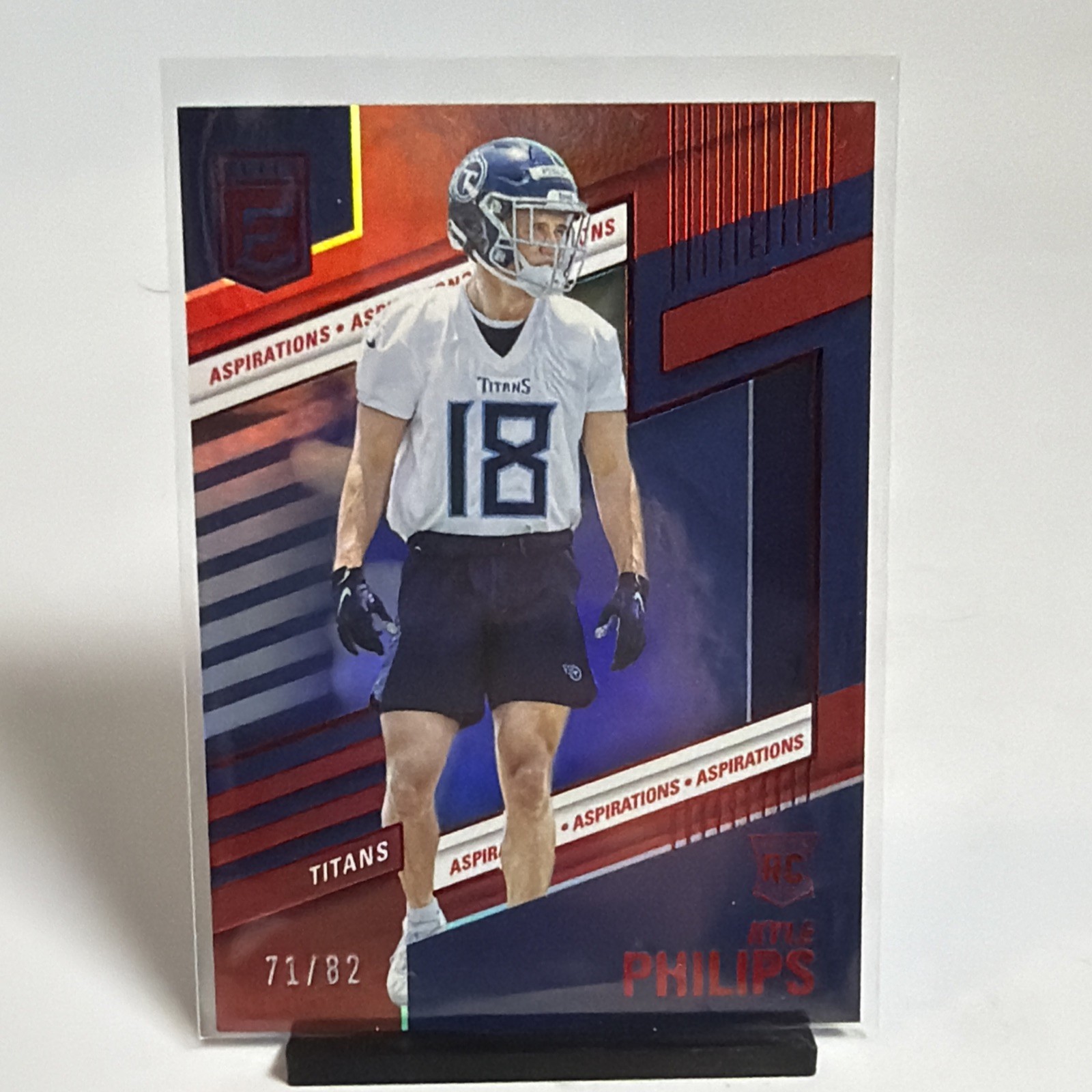 2022 Panini Donruss Elite Aspirations RC #170 Kyle Philips Titans /82 NM Card