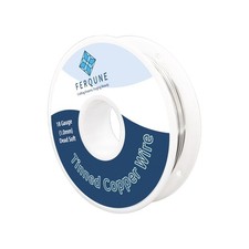 18 Gauge Tinned Copper Wire for Stained Glass Project, Crafts, and Jewelry Ma...