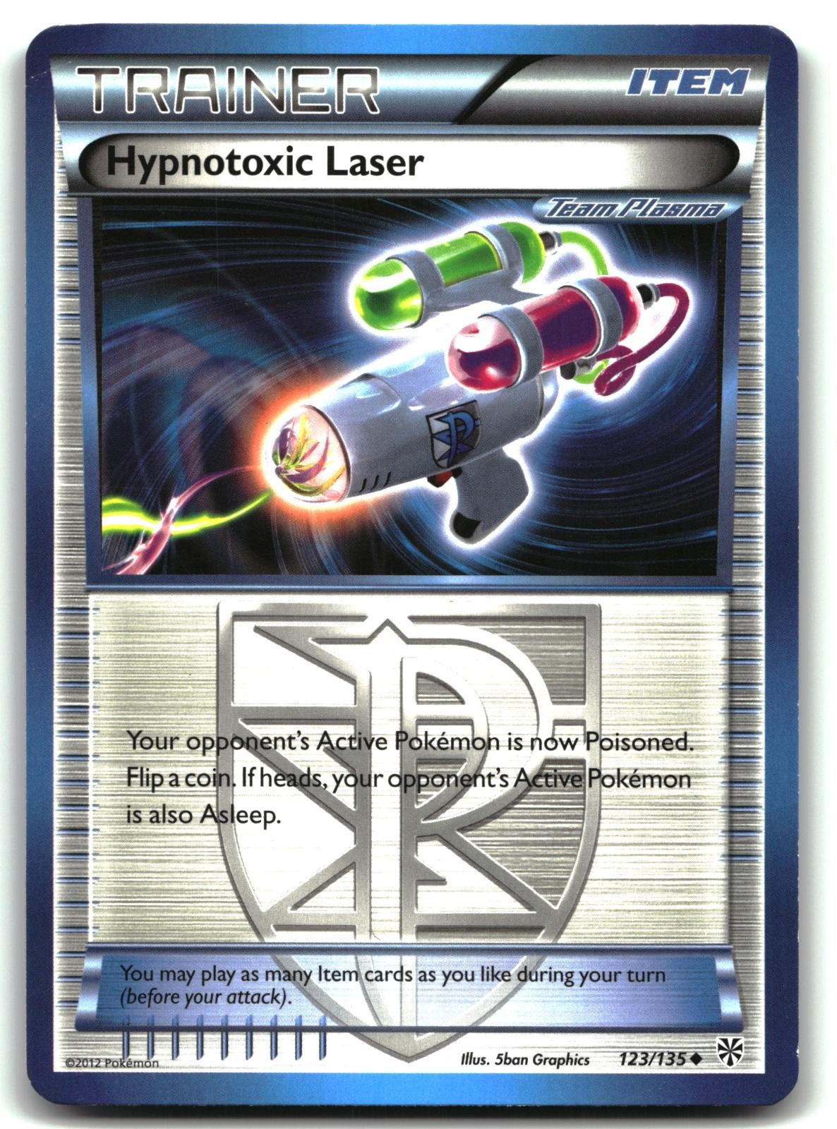 Hypnotoxic Laser 123/135 Uncommon Plasma Storm Pokemon Lightly Played