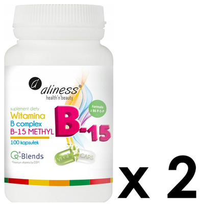 (Einheit/0,17 ) 2 x Aliness Vitamin B Complex B-15 Methyl 2 x 100 Kapseln D/S