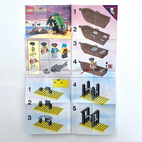 LEGO 6258 Smugglers Shanty - ONLY Instructions Manual - Vintage Pirates I 1992