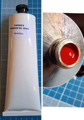 Turner's Tube Premium Ölfarbe 200ml zinnoberrot - NEU 