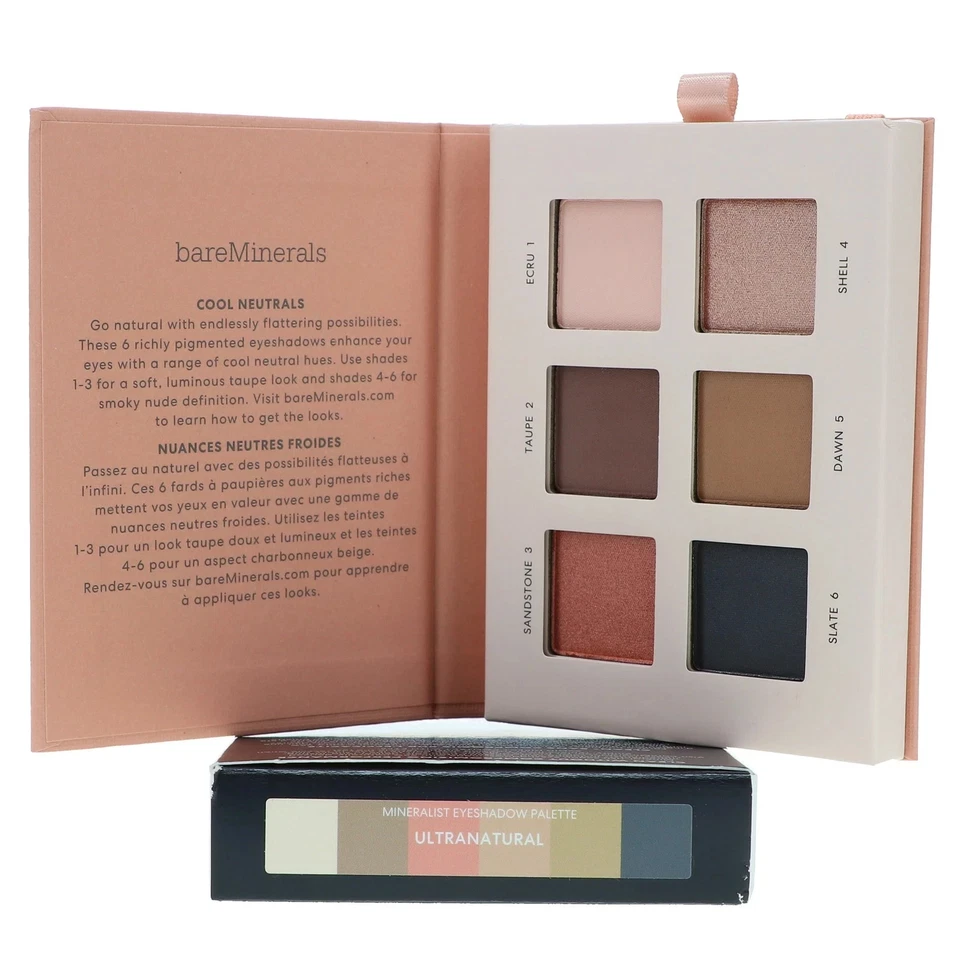 Bare Minerals Mineralist Eyeshadow Palette, ULTRANATURAL - 6 Colors - Brand New! - Image 2 of 4