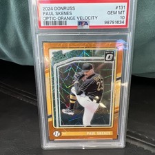 2024 Panini Donruss - Optic Prospects Paul Skenes #131 Orange Velocity Prizm (RC