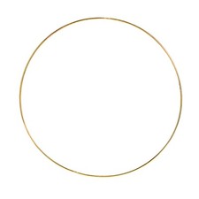Metal Gold Floral Hoop Wreath Party Hanging Rings Dreamcatcher Home Decor