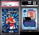 **2024 Donruss Bo Nix Rated Rookies Retro Electric Eye PSA 8 RC #19 Broncos