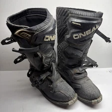 Oneal Rider One Almx ATV Motorcycle Boots Shoes Black Motocross - MENS SIZE:  8