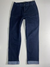 Susan Graver Women's Straight Leg Dark Blue Ankle Jeans Size 6