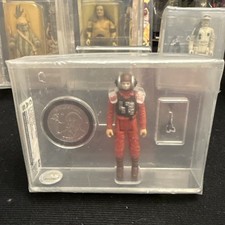 KENNER CAS 80 1985 Star Wars B-WING PILOT NO COO 1 LINE LFL  81.7  LOOSE W COIN