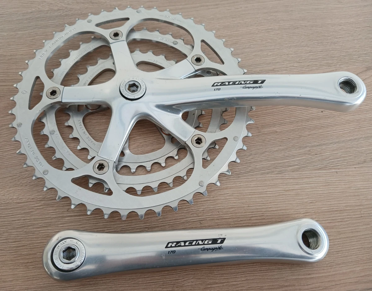 CAMPAGNOLO COMP TRIPLE CRANKSET CHAINRING 175mm PEDALIER VELO 9/10