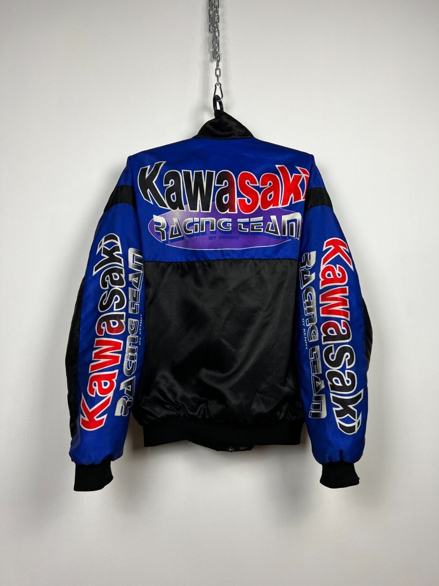 RARE‼️ Kawasaki By Kenny Racing Team Bomber Jacket Size L | eBay