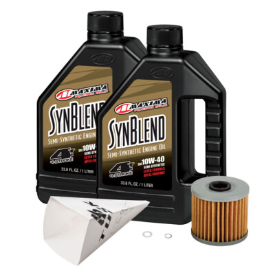 Tusk 4-Stroke Oil Change Kit Maxima Synthetic Blend 10W-40
