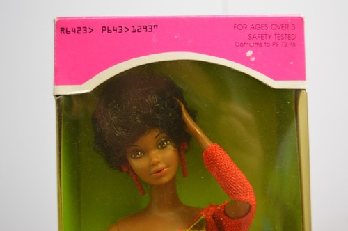 Vintage First Black Barbie NIB Mattel #1293 African American Super Star Era - Picture 14 of 24