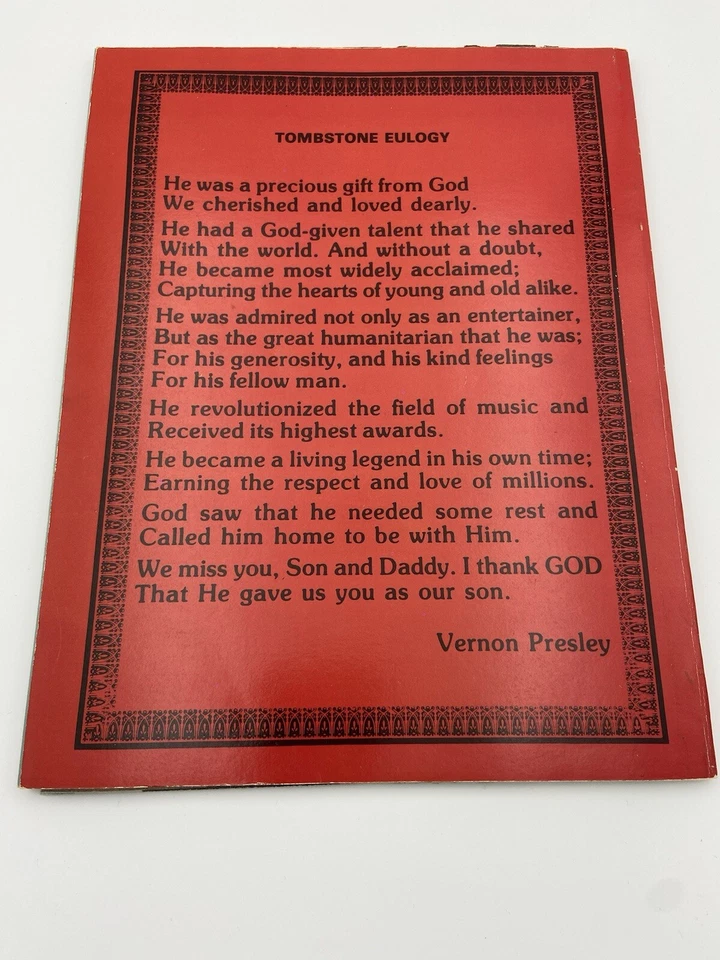 Candidly Elvis Presley 1978 Vintage Photograph Book Magazine Photos 1st Press - Image 2 of 2