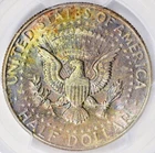1964 Kennedy Silver Half Dollar PCGS MS 65 End Roll Toning Album Toned Toning