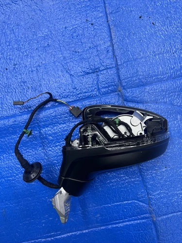 18 20  VW Tiguan Left Drive Side  Mirror Housing Satin Black 5NN857508R9B9 New