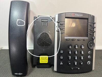 Polycom VVX 411 Desktop POE Business Phone  USED PART NUMBER : 2200-48450-001
