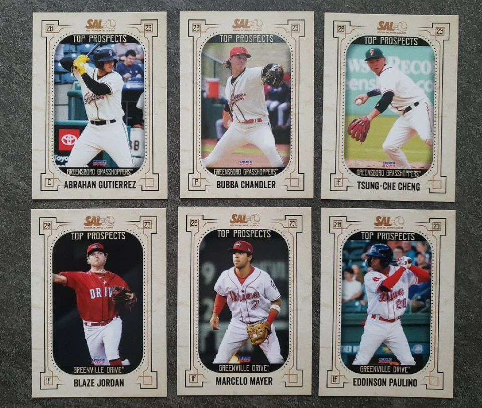 2023 South Atlantic League Top Prospects SINGLE CARDS - CHOOSE YOUR PLAYER - Image 2 of 4
