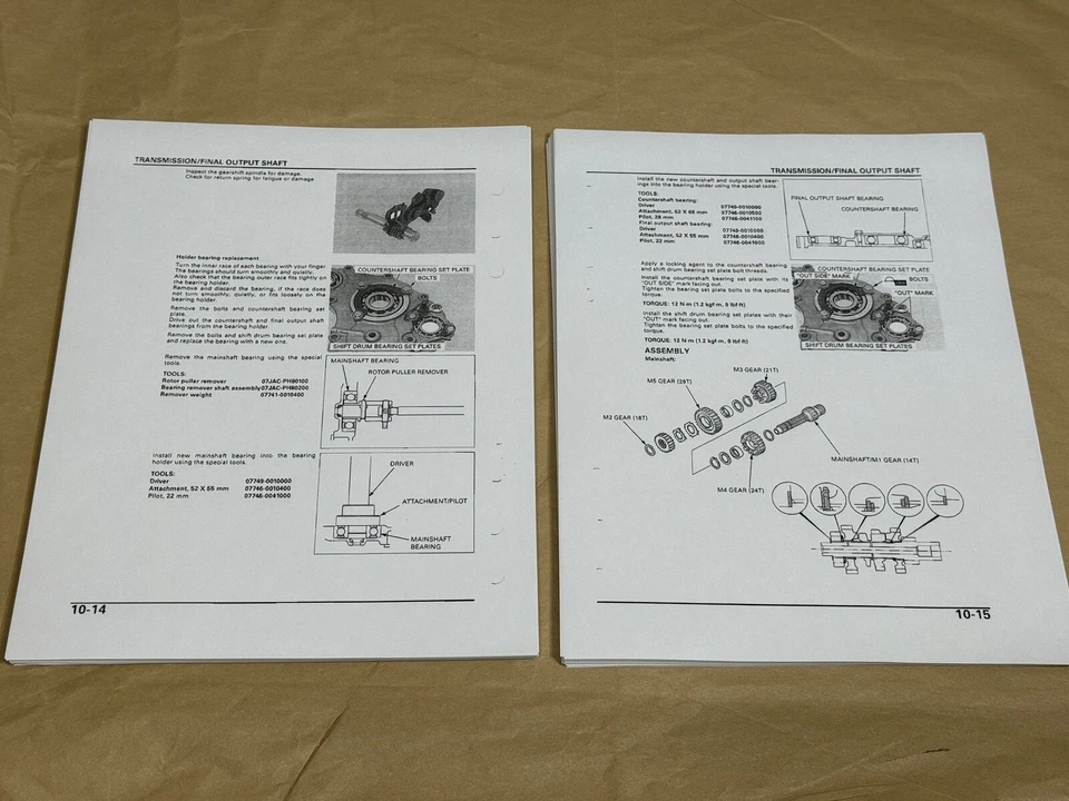 Printed Official Service Shop Repair Manual 2003 Honda ST1300 ST1300A - Image 3 of 3