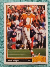 1991 UPPER DECK ALVIN HARPER STAR ROOKIE #24 DALLAS COWBOYS RC 