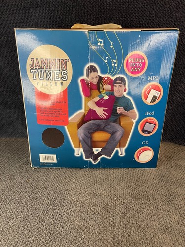 Vintage Jammin Tunes pillow (brown) speaker new in box - Picture 4 of 7