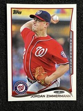 JORDAN ZIMMERMANN #107 2014 Topps Baseball QTY Washington Nationals